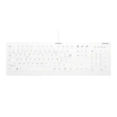 Contour Design Active Key AK-C8112 clavier Médical USB AZERTY Français Blanc - Clavier - visuel 1