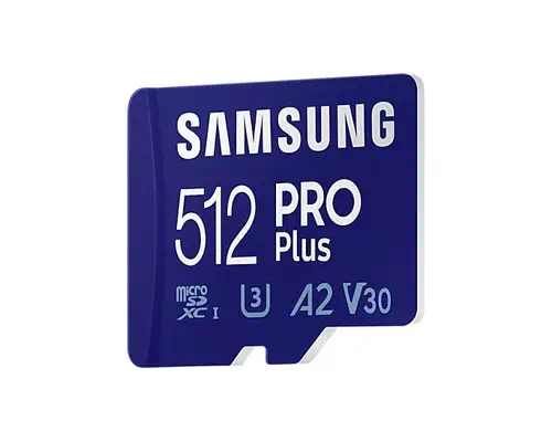 Vente SAMSUNG PRO PLUS microSD 512Go Class10 Read up Samsung au meilleur prix - visuel 2