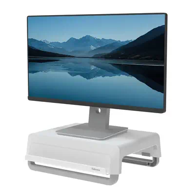Fellowes 100016561 support d'écran plat pour bureau Gris, Blanc - Accessoire Moniteur - visuel 1