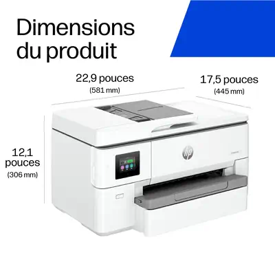 OfficeJet Pro 9720e Sans fil All-in-One Couleur Imprimante, Impression recto-verso; copieur, scanner - HP - Multifonctions Jet d'encre - visuel 8