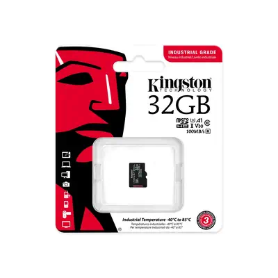 KINGSTON 32Go microSDHC Industrial C10 A1 pSLC Card Kingston - visuel 1 - hello RSE - Conformité UHS-I