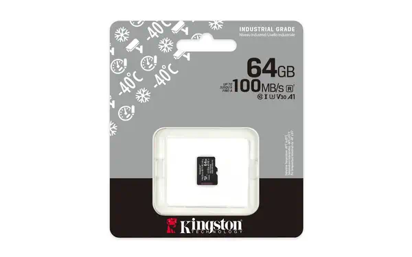 Carte 64GB microSDXC Industrielle C10 A1 pSLC emballage individuel sans adaptateur - Kingston - Carte Mémoire - visuel 5