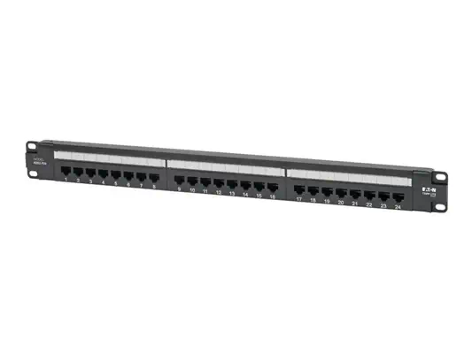 EATON TRIPPLITE Cat6 24-Port Patch Panel PoE+ Compliant - Tripp Lite - Câble RJ et Fibre optique - visuel 1