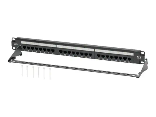 EATON TRIPPLITE Cat6 24-Port Patch Panel PoE+ Compliant - Tripp Lite - Câble RJ et Fibre optique - visuel 2