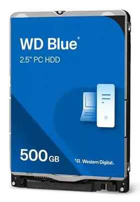 Western Digital Blue WD5000LP disque dur 500 Go 5400 tr/min 128 Mo 2.5" Série ATA III - Disque dur Interne - visuel 2