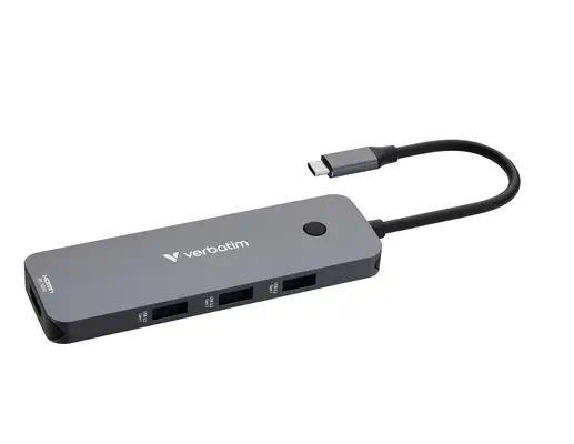 Verbatim CMH-08 USB Type-C 5000 Mbit/s Argent - Station d'accueil pour portable - visuel 5