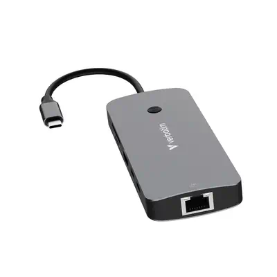 Verbatim CMH-09 USB Type-C 10000 Mbit/s Argent - Station d'accueil pour portable - visuel 4