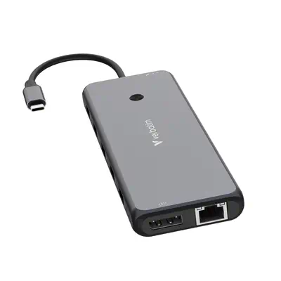 Verbatim CMH-13 USB Type-C 10000 Mbit/s Argent - Station d'accueil pour portable - visuel 4