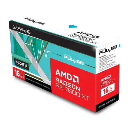 Sapphire PULSE Radeon RX 7600 XT AMD 16 Go GDDR6 - Carte graphique - visuel 6