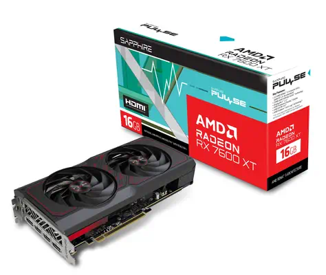 Sapphire PULSE Radeon RX 7600 XT AMD 16 Go GDDR6 - Carte graphique - visuel 7