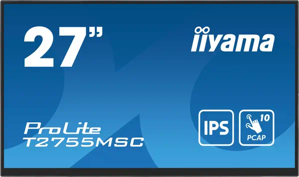 iiyama ProLite T2755MSC-B1 écran plat de PC 68,6 cm (27") 1920 x 1080 pixels Full HD LED Écran tacti - Ecran Ordinateur - visuel 1