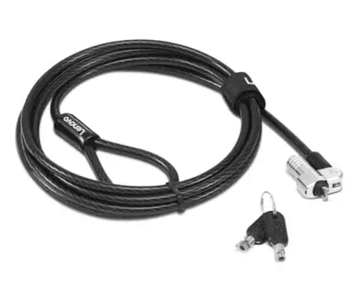 Lenovo 4XE1L51710 câble antivol Noir 1,8 m Lenovo - visuel 1 - hello RSE - Sécurité renforcée