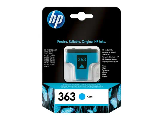 HP 363 cartouche d'encre 1 pièce(s) Original Cyan - Cartouches d'encre - visuel 1