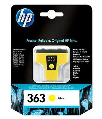 HP 363 cartouche d'encre 1 pièce(s) Original Rendement standard Jaune - Cartouches d'encre - visuel 1