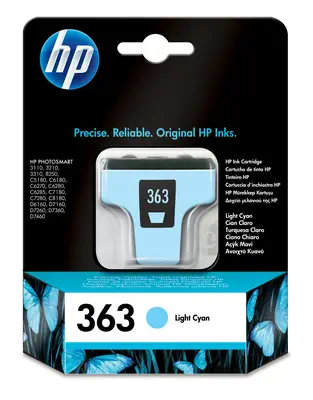 Achat Cartucho de tinta cian HP 363 con tinta Vivera et autres produits de la marque HP