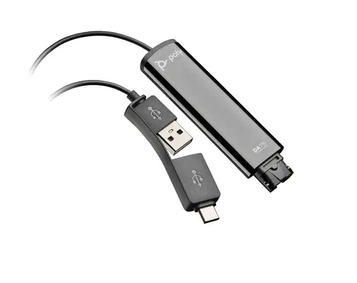 HP Poly Adaptateur Poly DA75 USB vers QD Noir TAA - Casque Micro - visuel 1