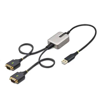 Vente Câble USB StarTech.com Adaptateur USB vers Série de 2 Ports de 60cm