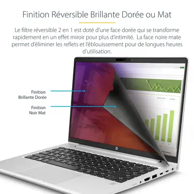 StarTech.com 156G-PRIVACY-SCREEN filtre anti-reflets pour écran et filtre de confidentialité 39,6 cm - Protection d'écran et Filtre - visuel 9