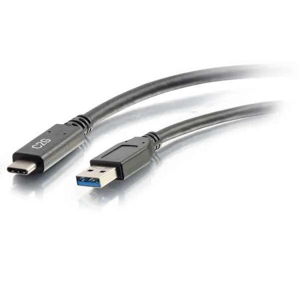 Achat Câble USB C2G USB 3.0 USB-C VERS USB-A M/M 1,8 M - Noir sur hello RSE