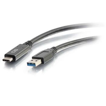 Vente Câble USB C2G USB 3.0 USB-C VERS USB-A M/M 1,8 M - Noir