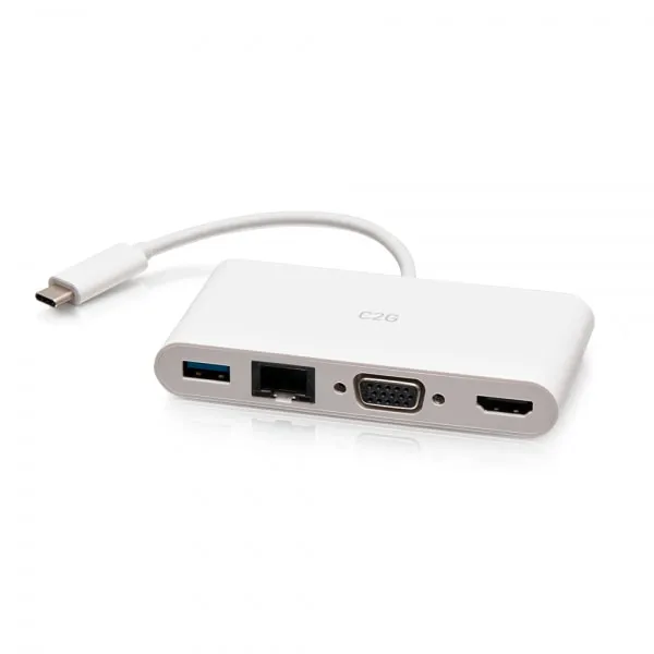 Achat Station d'accueil pour portable C2G Adaptateur multiport USB-C® vers HDMI®, VGA, USB-A, et