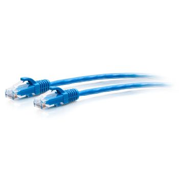 Achat Câble RJ et Fibre optique C2G Câble de raccordement Ethernet fin Cat6a non blindé (UTP) avec protection anti-accrochage de 0,3 m - Bleu