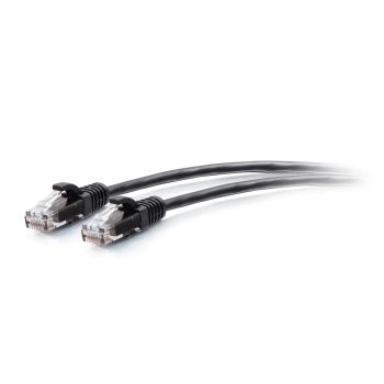 Achat Câble RJ et Fibre optique C2G Câble de raccordement Ethernet fin Cat6a non blindé (UTP) avec protection anti-accrochage de 0,9 m - Noir