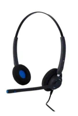 Alcatel-Lucent Enterprise AH 22 M Casque Avec fil Arceau Bureau/Centre d'appels USB Type-A Noir, Ble - Casque Micro - visuel 1
