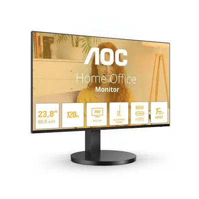 AOC B3 24B3CF3 écran plat de PC 60,5 cm (23.8") 1920 x 1080 pixels Noir - Ecran Ordinateur - visuel 2