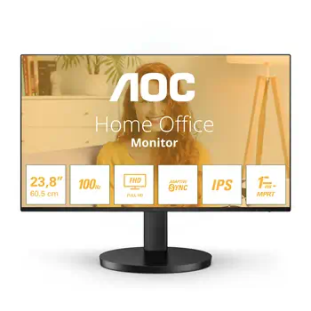 AOC 24B3HA2 écran plat de PC 60,5 cm (23.8") 1920 x 1080 pixels Full HD LED Noir offre