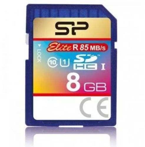 Revendeur officiel SILICON POWER memory card SDXC 8Go Elite class 10 UHS-1 U1
