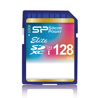 Achat Carte Mémoire SILICON POWER memory card SDXC 128Go Elite class 10 sur hello RSE