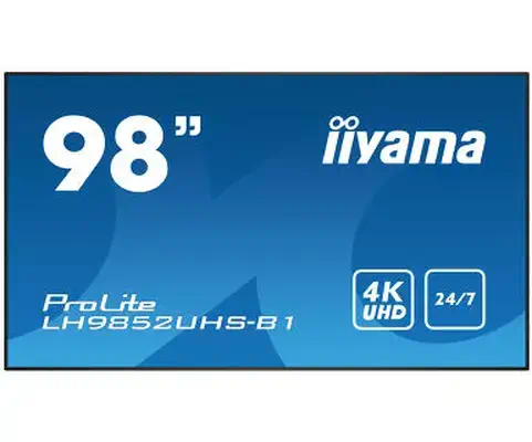 iiyama LH9852UHS-B1 Écran d'affichage dynamique Écran plat de signalisation numérique 2,49 m (98") L - Ecran Ordinateur - visuel 3