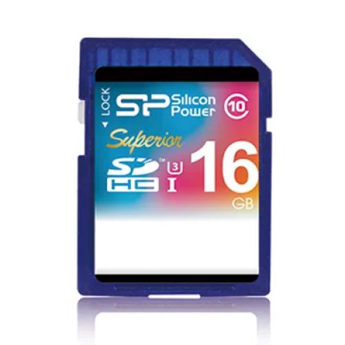 Revendeur officiel Carte Mémoire SILICON POWER memory card SDXC 16Go Superior Pro