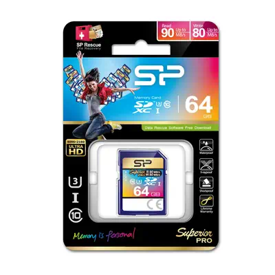 Vente SILICON POWER memory card SDXC 64Go Superior Pro Silicon Power au meilleur prix - visuel 2