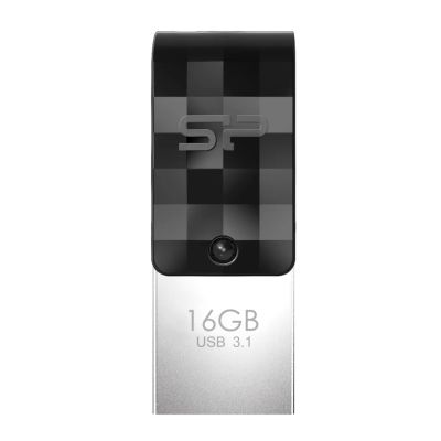 Vente Disque dur Externe SILICON POWER USB OTG Mobile C31 16Go USB 3.2 + Type C Black