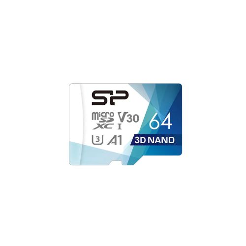 Revendeur officiel Carte Mémoire SILICON POWER memory card Superior Pro Micro SDXC 64Go UHS-I U3 V30