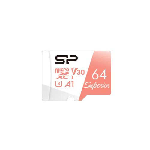 Vente Carte Mémoire SILICON POWER memory card Superior Micro SDXC 64Go UHS-I A3 V30