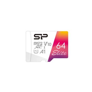 Vente SILICON POWER memory card Elite Micro SDXC 64Go UHS-I au meilleur prix