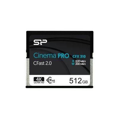 Revendeur officiel Carte Mémoire SILICON POWER 512Go Cfast CinemaPro CFX310 MLC