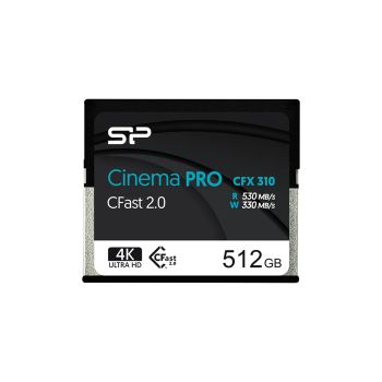 Vente Carte Mémoire SILICON POWER 512Go Cfast CinemaPro CFX310 MLC