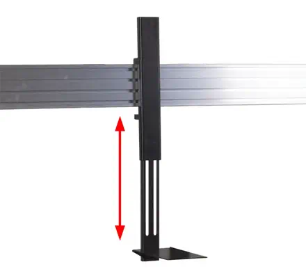 B-Tech BT8416 165,1 cm (65") Mur Noir - Visioconférence - visuel 2