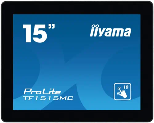 iiyama TF1515MC-B2 Écran d'affichage dynamique 38,1 cm (15") LED 350 cd/m² XGA Noir Écran tactile - Ecran Ordinateur - visuel 8