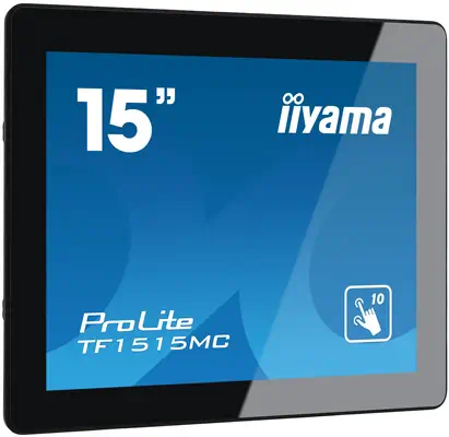 iiyama TF1515MC-B2 Écran d'affichage dynamique 38,1 cm (15") LED 350 cd/m² XGA Noir Écran tactile - Ecran Ordinateur - visuel 3