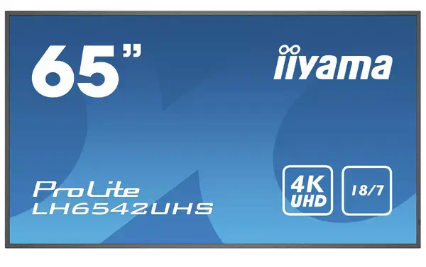 iiyama LH6542UHS-B1 Écran d'affichage dynamique Écran plat de signalisation numérique 163,8 cm (64.5 - Ecran TV - visuel 1