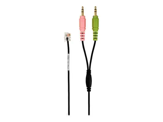 EPOS UI Box to PC Cable: Modular plug to two 3.5mm jack - DEMANT SOUND - Casque Micro - visuel 1