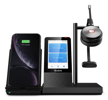 Yealink WH66 Mono UC Casque Sans fil Arceau Bureau/Centre d'appels USB Type-A Bluetooth Socle de cha - Casque Micro - visuel 1