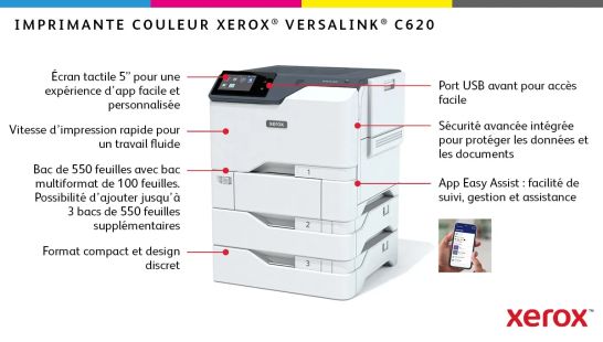 Achat Xerox VersaLink C620 - Imprimante recto verso A4 sur hello RSE - visuel 5