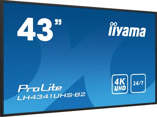 iiyama LH4341UHS-B2 Écran d'affichage dynamique 108 cm (42.5") LCD 500 cd/m² 4K Ultra HD Intégré dan - Affichage dynamique - visuel 3