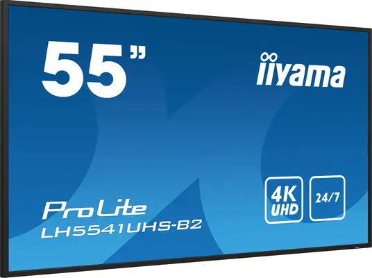 iiyama LH5541UHS-B2 Écran d'affichage dynamique En forme de kiosk 138,7 cm (54.6") LCD 500 cd/m² 4K  - Affichage dynamique - visuel 4